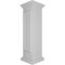 Ekena Millwork 12"W x 48"H End Newel Post with Panel, Peaked Capital & Base Trim (Installation kit included) NWL12X48EPP0B0 - alternate 8